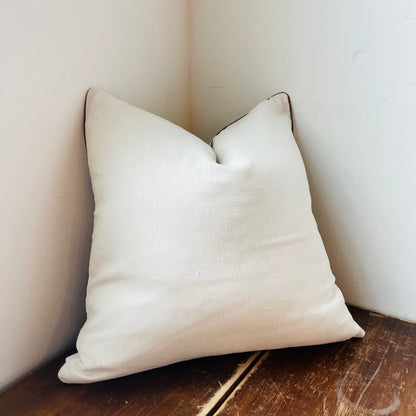Theo Moss with Micro Cognac Cord Pillow