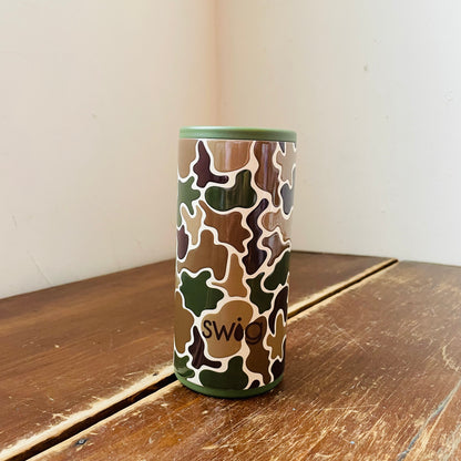 Hunting Camo Skinny Can Cooler