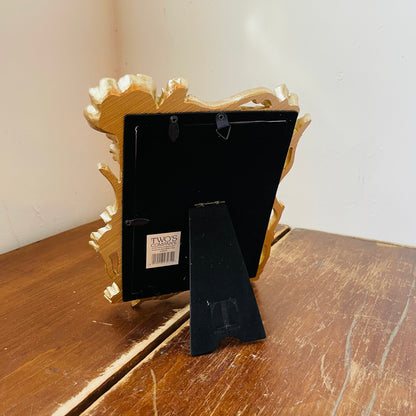 Gold Floral Spray Photo Frame