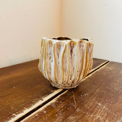 Uriel Brown Stoneware Pot
