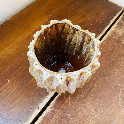 Uriel Brown Stoneware Pot