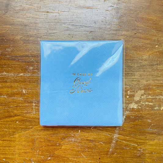 In Case of Good News Cocktail Napkin