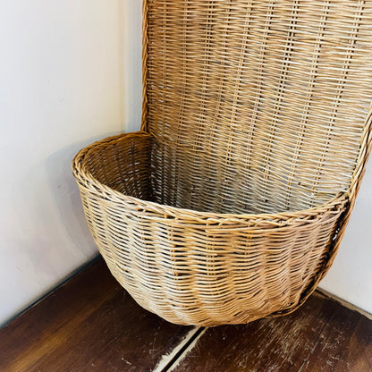 Hand-woven Rattan Wall Basket