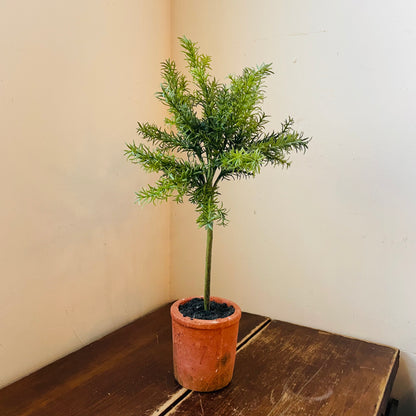 Faux Potted Rosemary Topiary