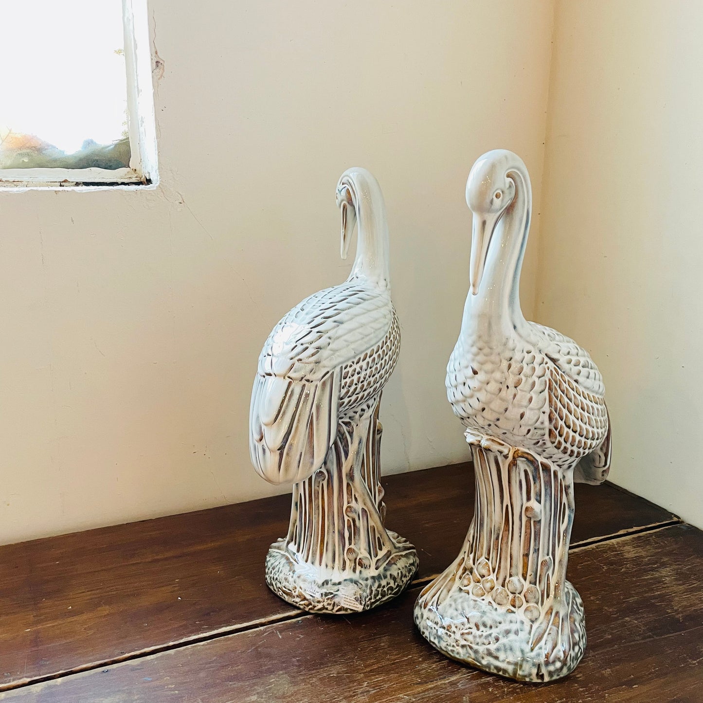 Stork Bird Figurines- Set of 2