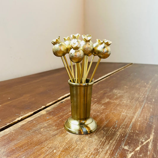 Pomegranate Picks w/ Holder