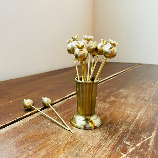 Pomegranate Picks w/ Holder