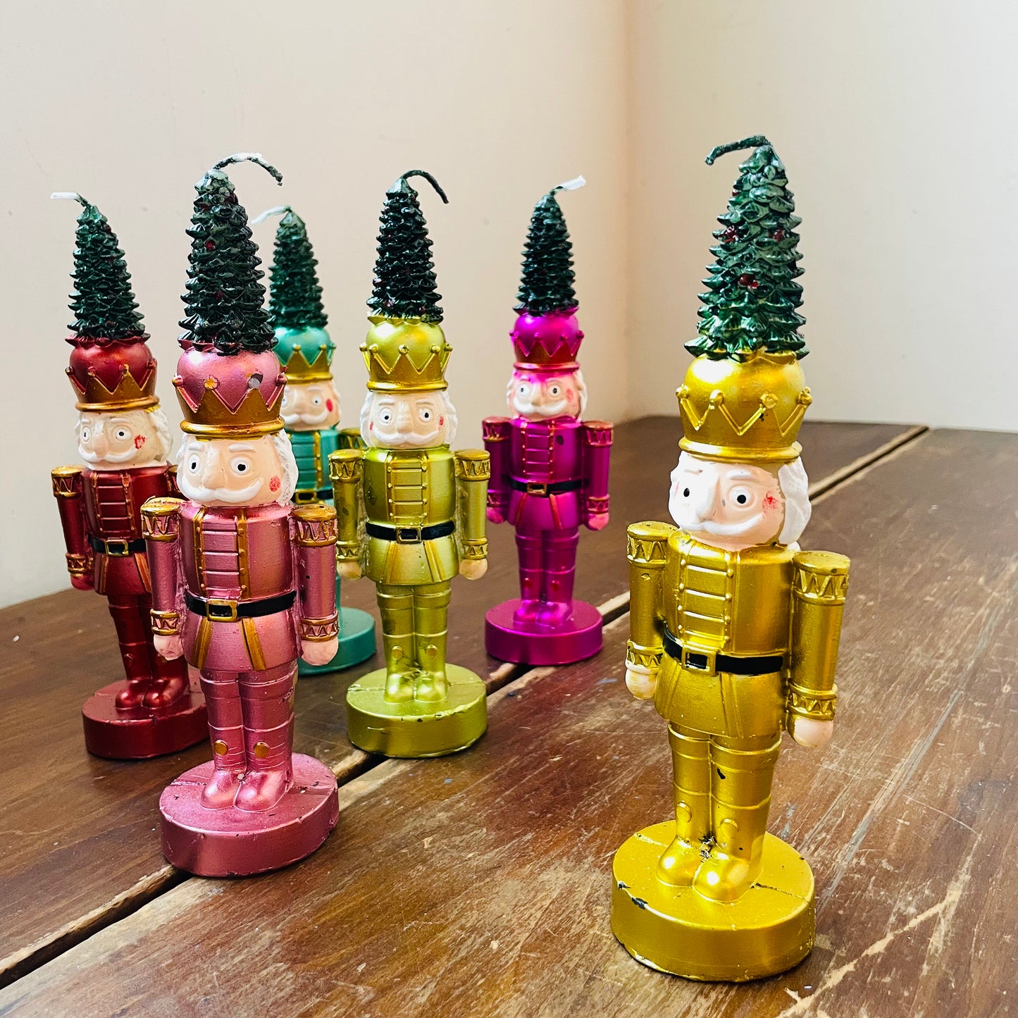 Nutcracker with a Christmas Tree Candle