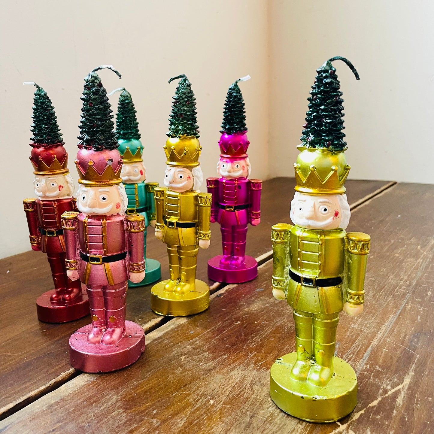 Nutcracker with a Christmas Tree Candle