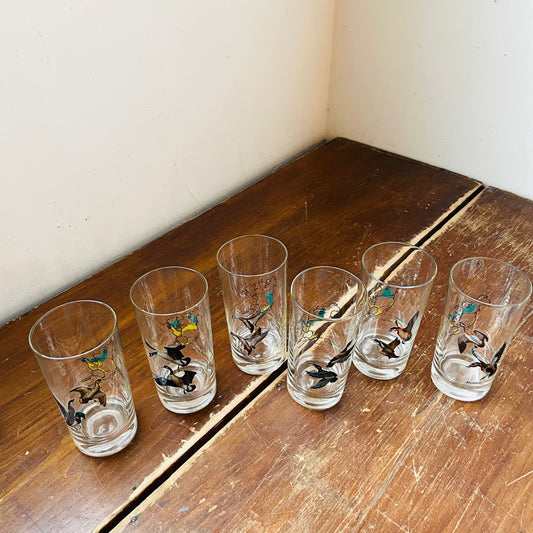 Sintzenich Waterfowl Highball Tumbler Set of 6- Vintage