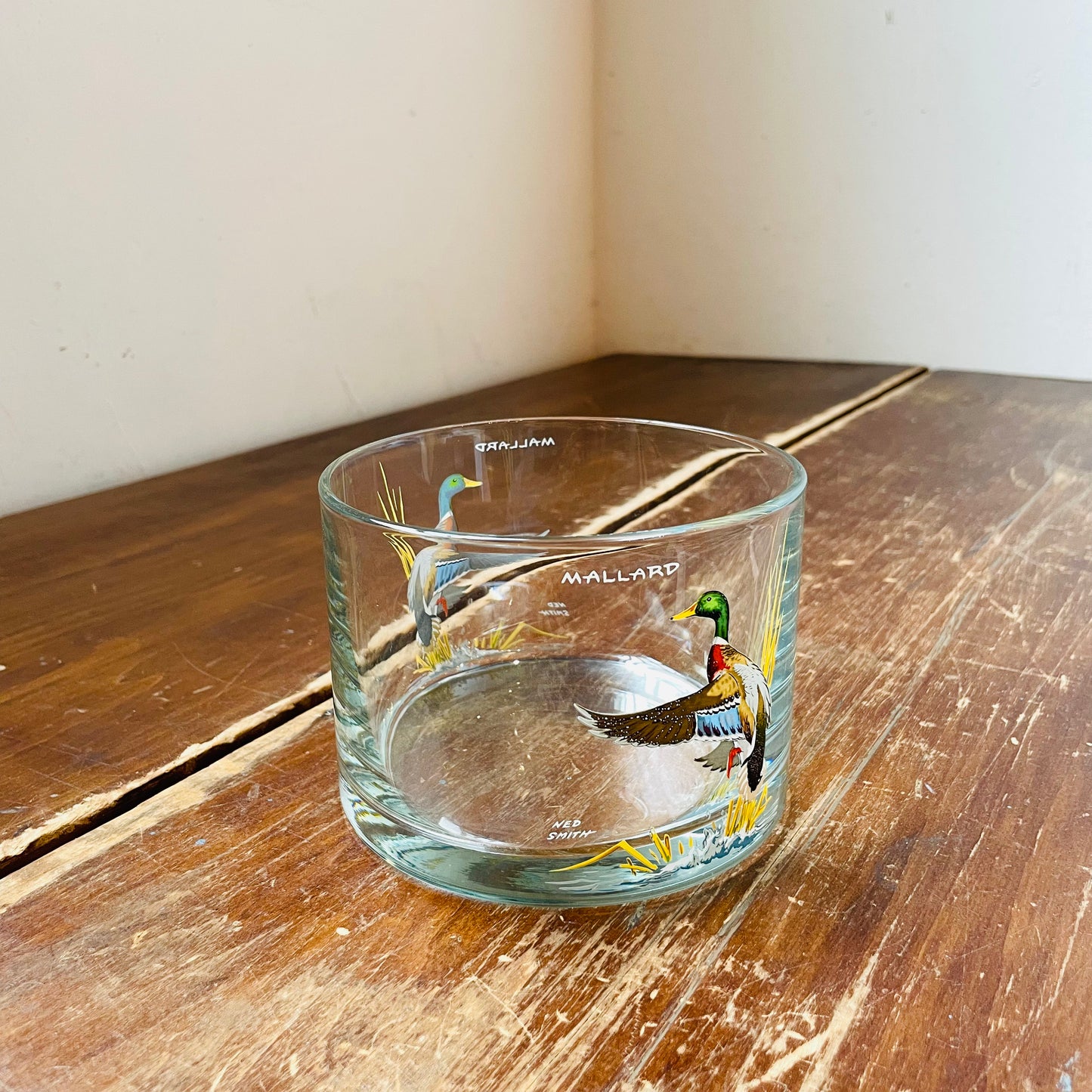 Ned Smith Mallard Clear Vessel- Vintage
