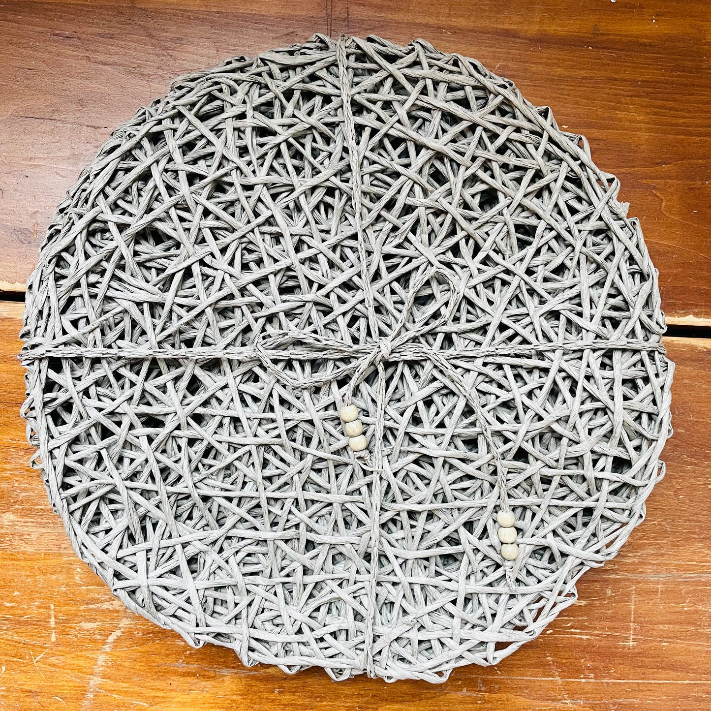 Woven Grey Grass Placemats