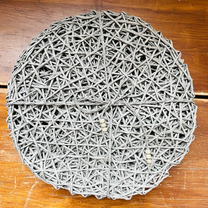 Woven Grey Grass Placemats