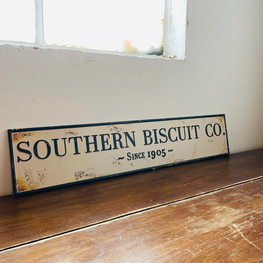 Southern Biscuits Co. Metal Sign