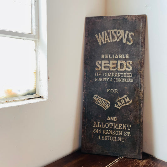 Seed Advertising Metal Sign