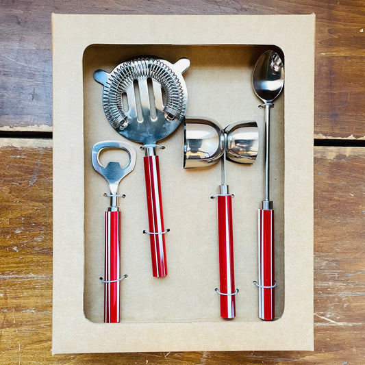 Red & White Handled Bar Tools