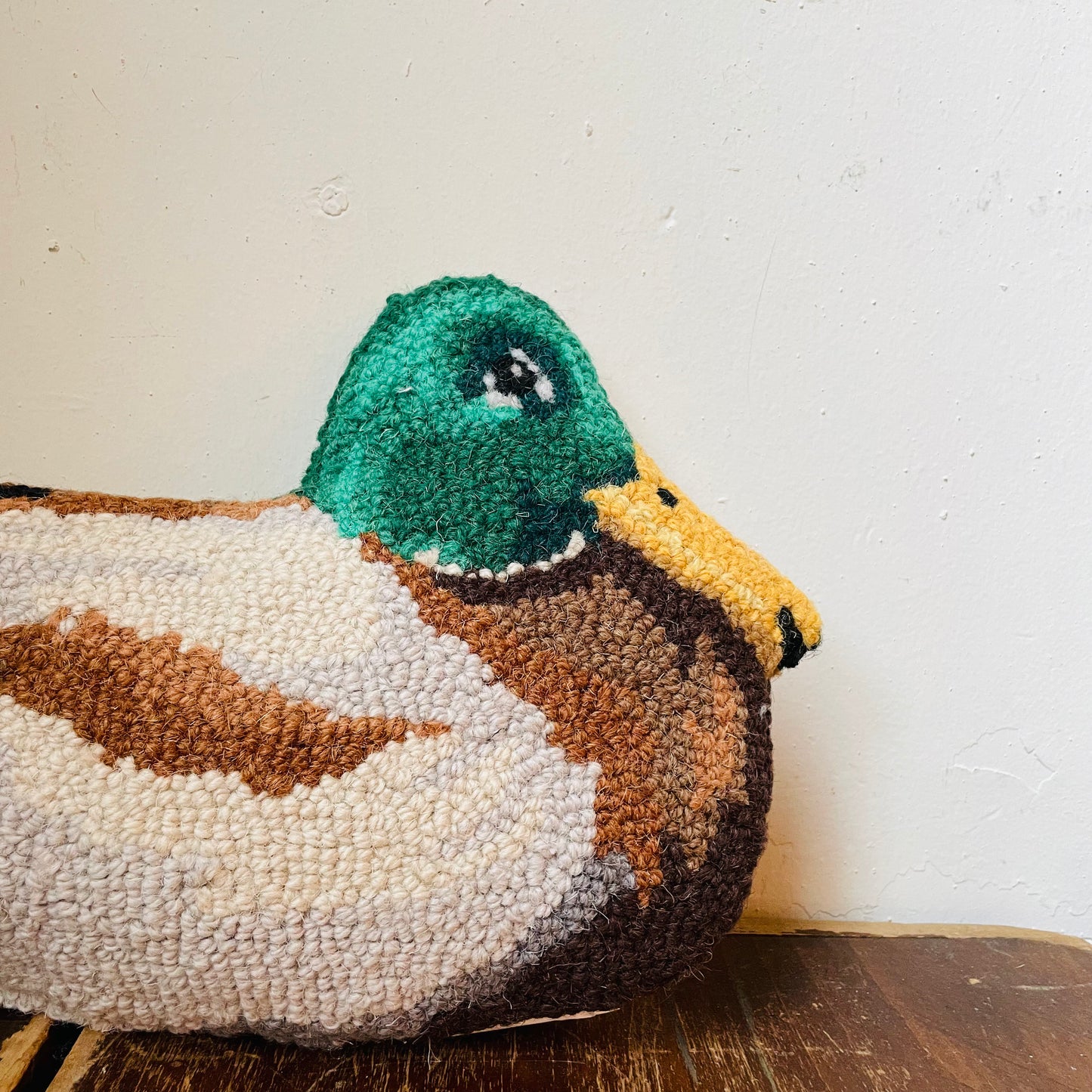 Mallard Duck Shaped Hook Pillow