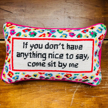 Come Sit By Me Needlepoint