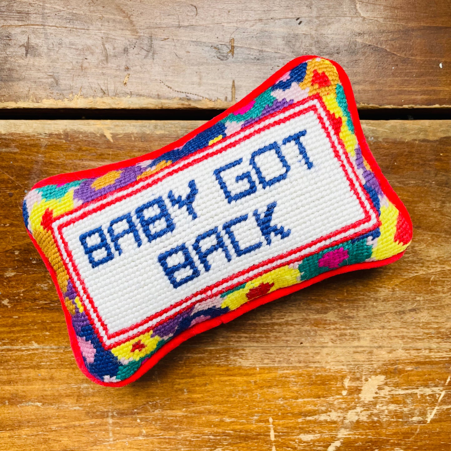 Baby Got Back Mini Needlepoint Pillow