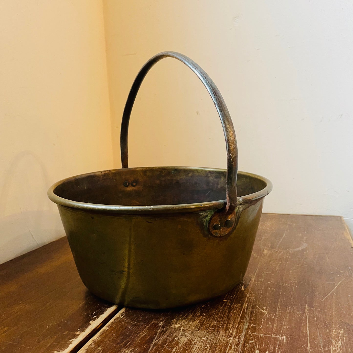 Brass Jam Pan with Handle- Antique