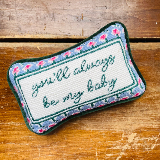 Be My Baby Mini Needlepoint Pillow