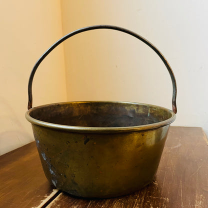 Brass Jam Pan with Handle- Antique
