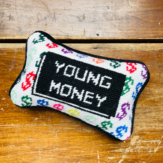 Young Money Mini Needlepoint Pillow