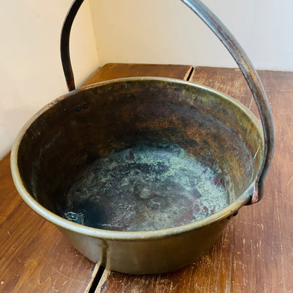 Brass Jam Pan with Handle- Antique