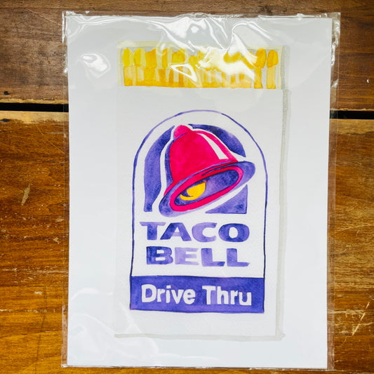 Taco Bell Matchbook Art Print- 9x12