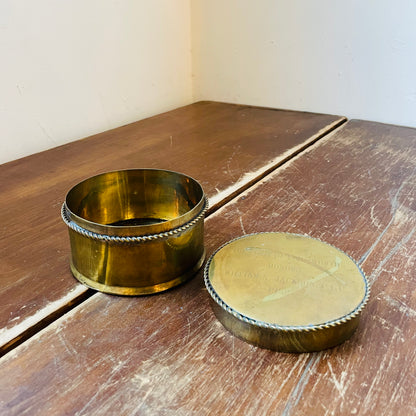 "The First of Fort Worth" Brass Canister Award- Vintage