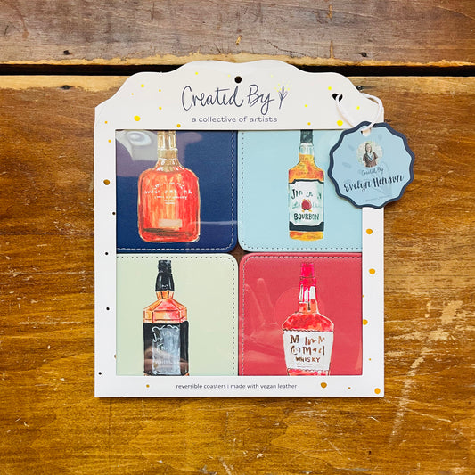 Bourbon Trail Set of 4 Coasters