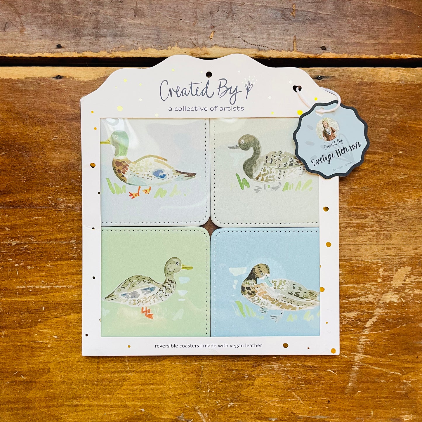 Duck, Duck Set of 4 Coasters