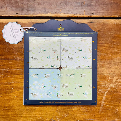 Duck, Duck Set of 4 Coasters