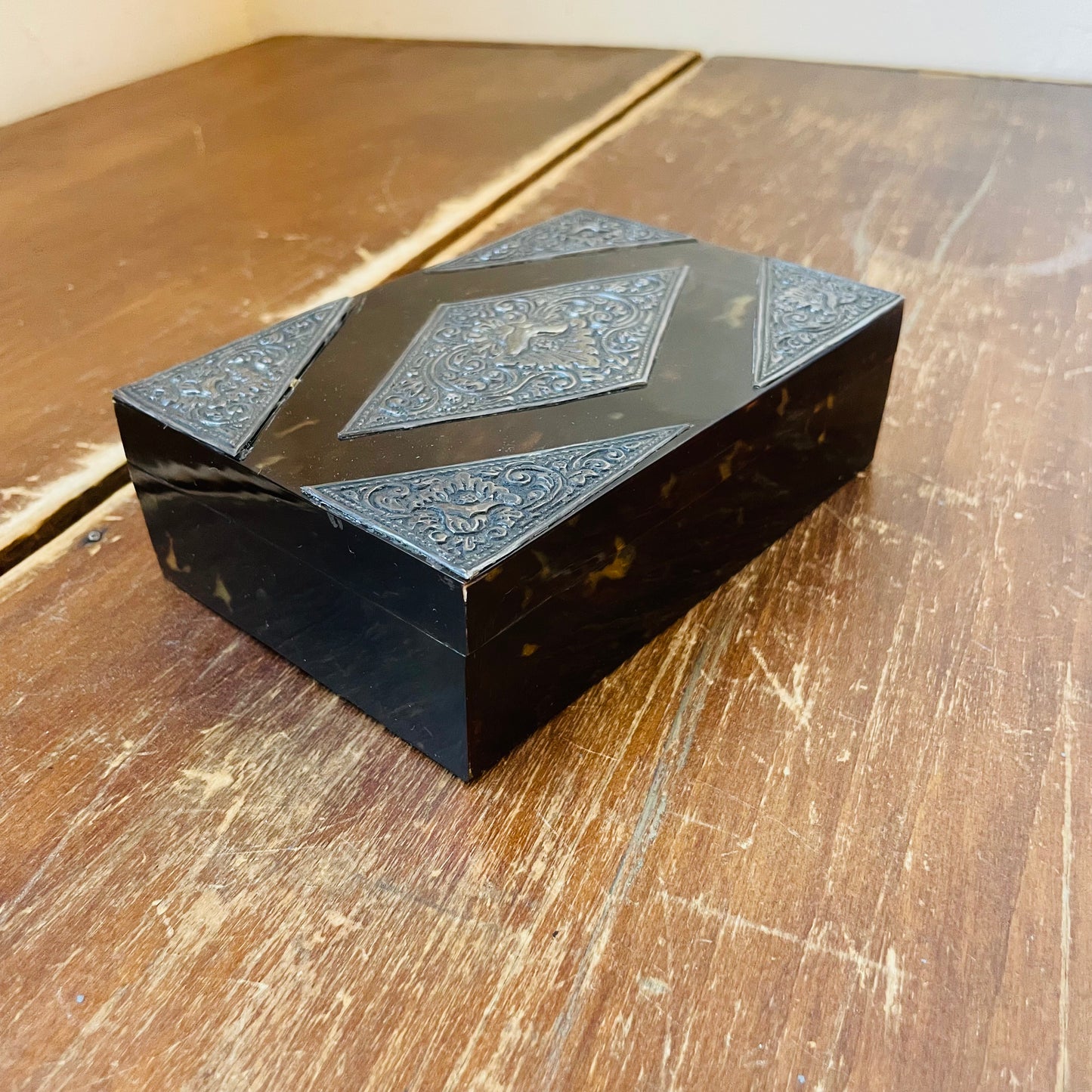 Tortoise Shell Box-Vintage