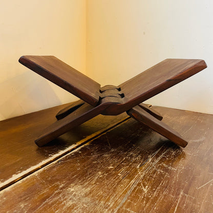 Reclaimed Wood Oversized Folding Book Holder