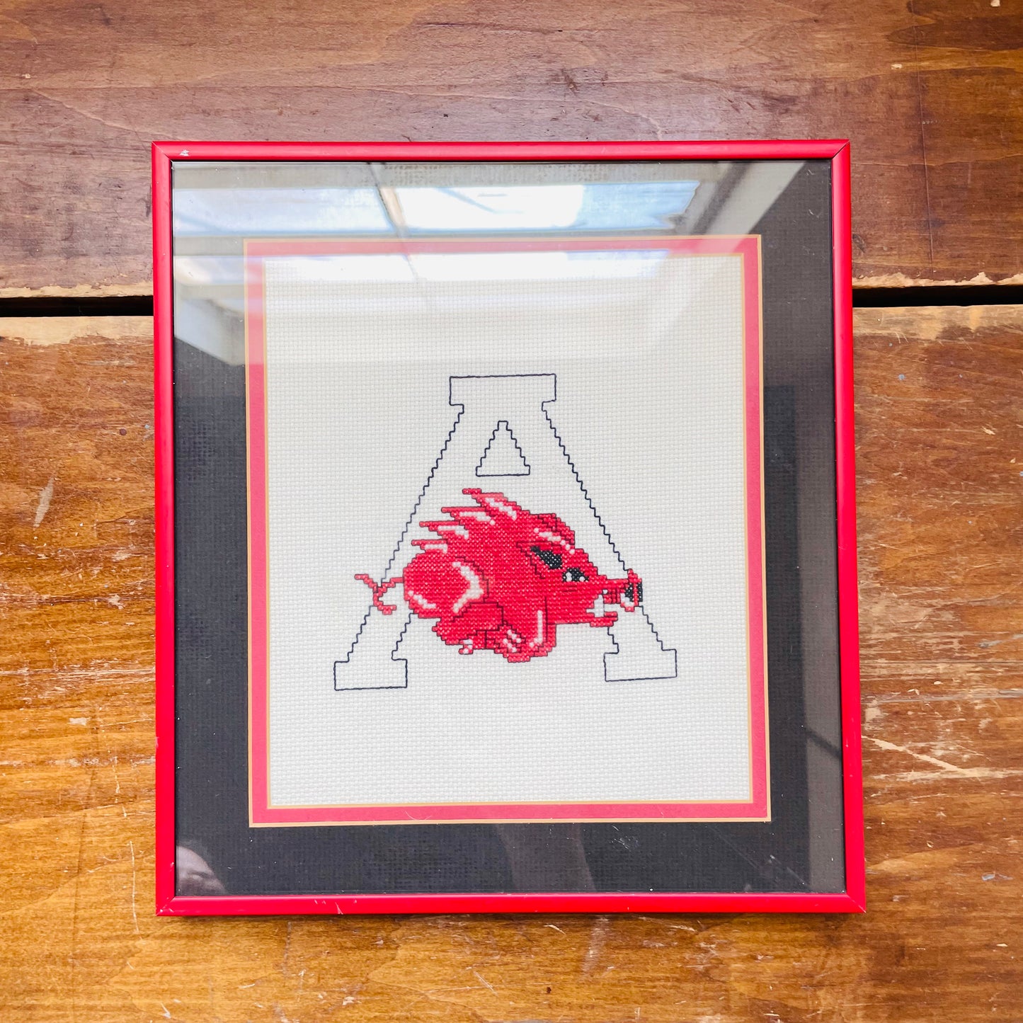 Cross Stitch Pattern Razorback Razorback Running Against