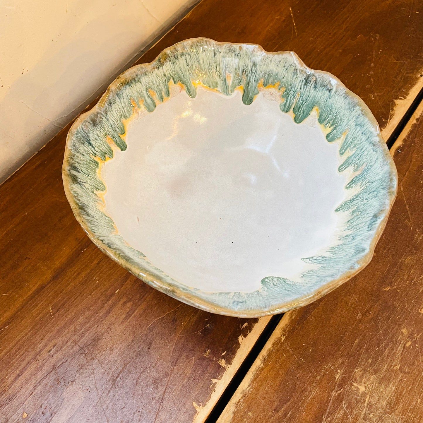 Secret Garden Stoneware Footed Bowl