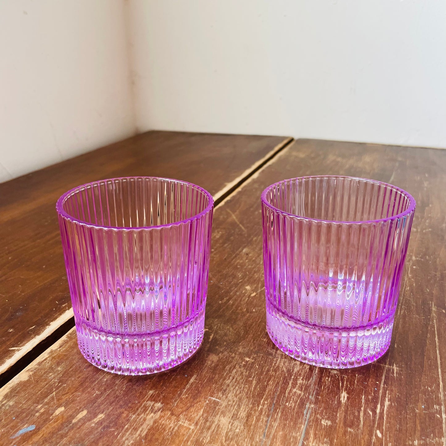 The Lilac Scout Lowball Glasses
