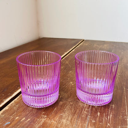 The Lilac Scout Lowball Glasses