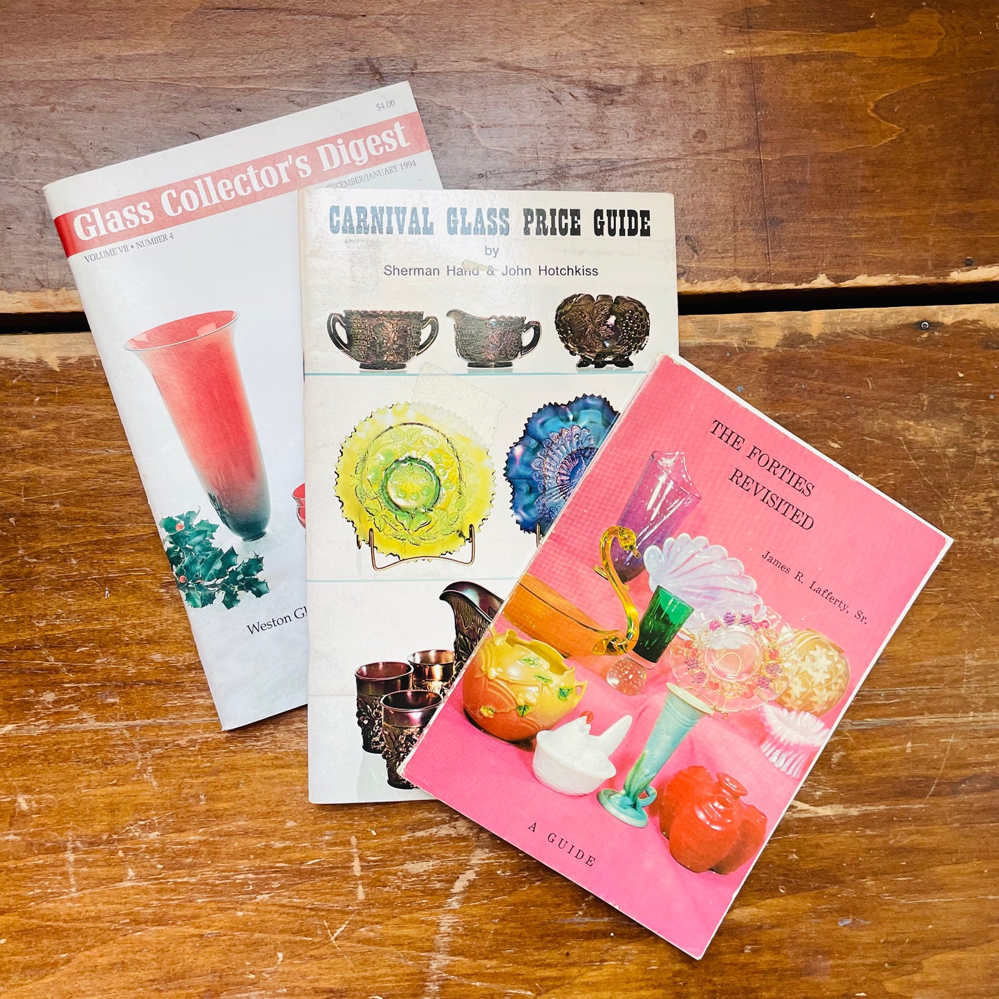 Vintage Glass Book Lot- Vintage