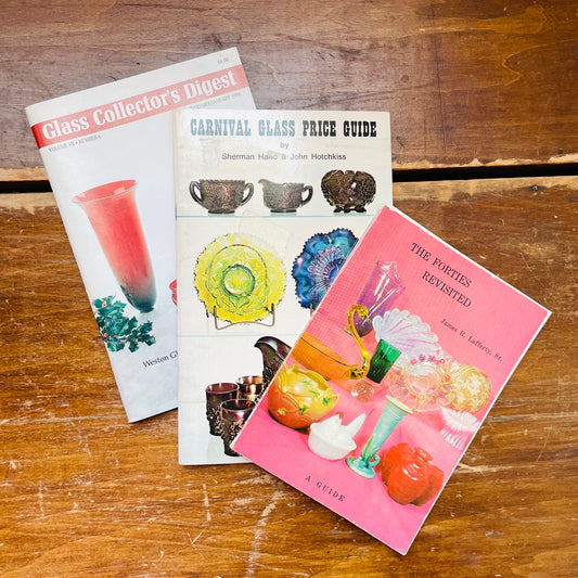 Vintage Glass Book Lot- Vintage