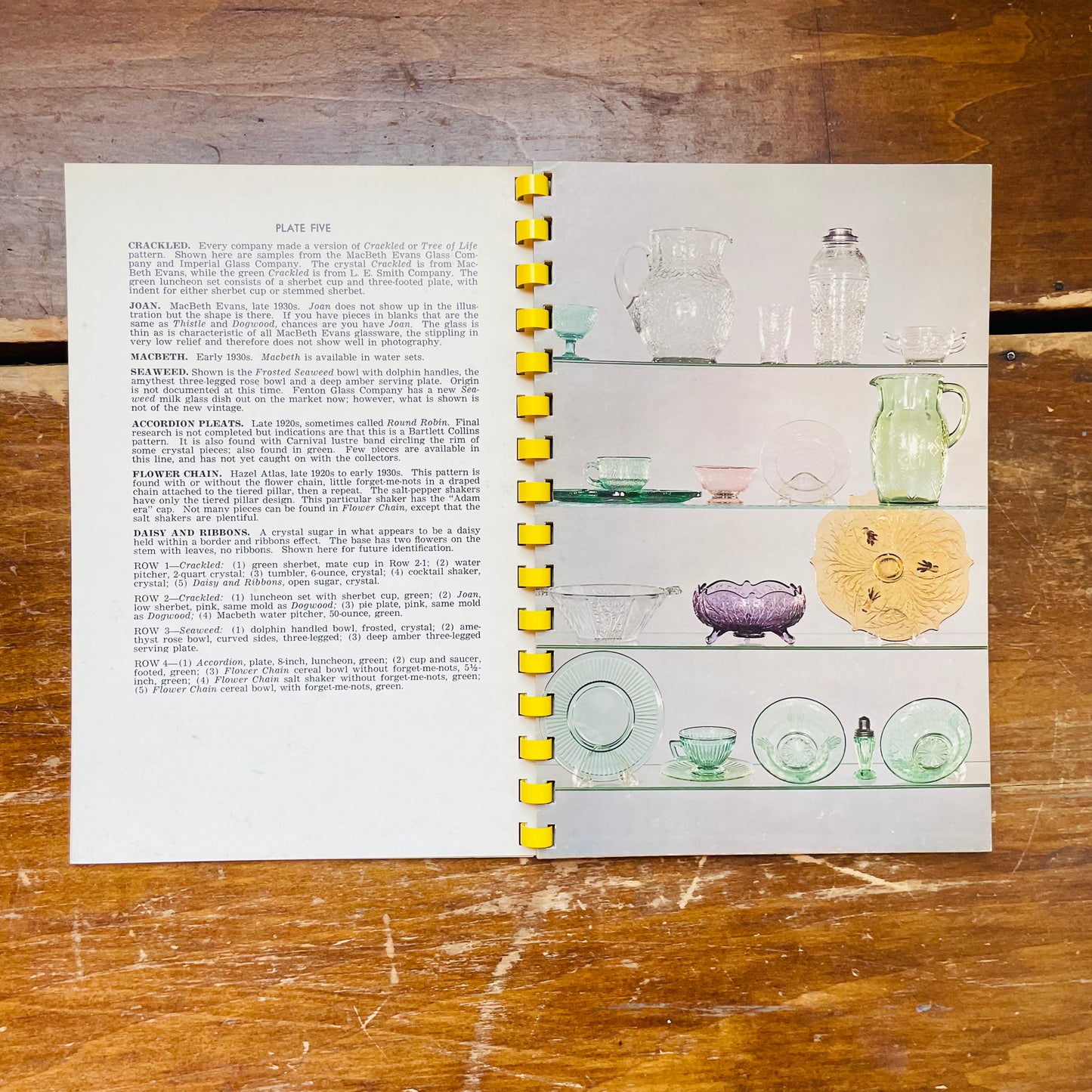 Depression Glass Book- Vintage