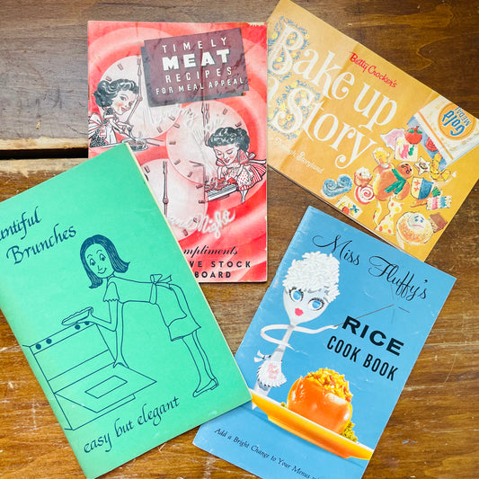Vintage Paperback Cookbook Lot- Vintage