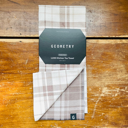 Oat Plaid Luxe Kitchen Towel