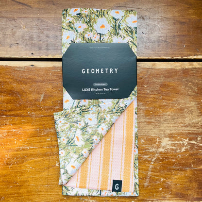 Daisy Stripe Luxe Kitchen Towel
