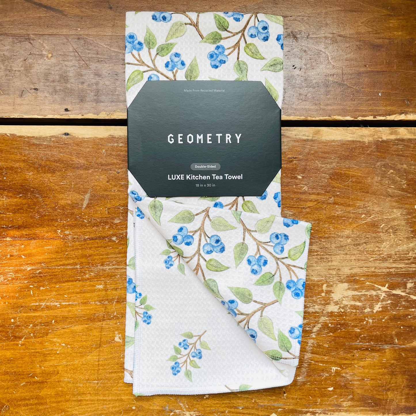 Blueberry Sprig Luxe Kitchen Towel