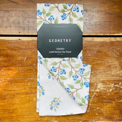 Blueberry Sprig Luxe Kitchen Towel