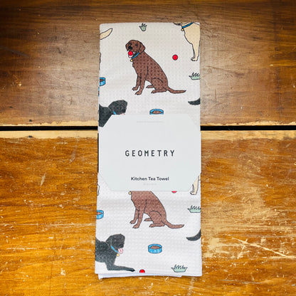 Lab Pals Tea Towel: Multi-lab