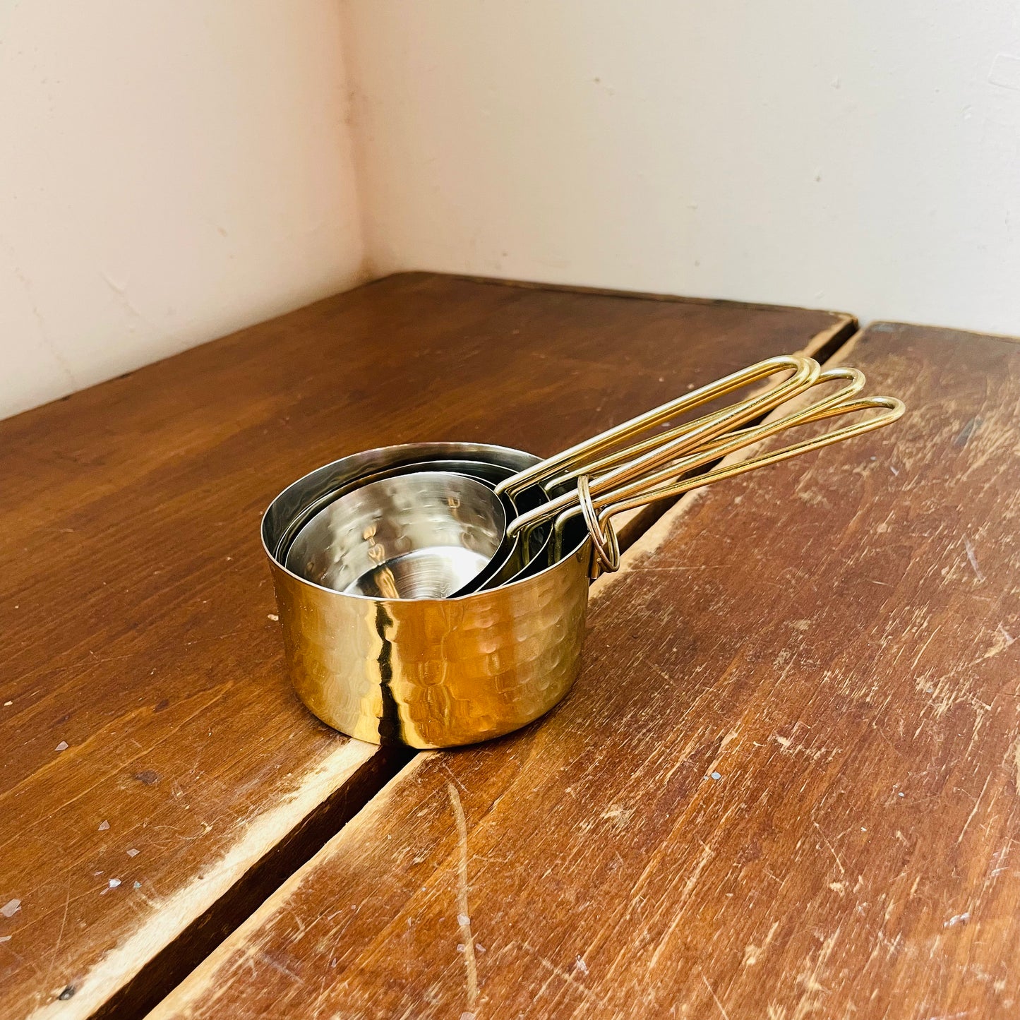 Gold Finish Stainless Steel Measuring Cups