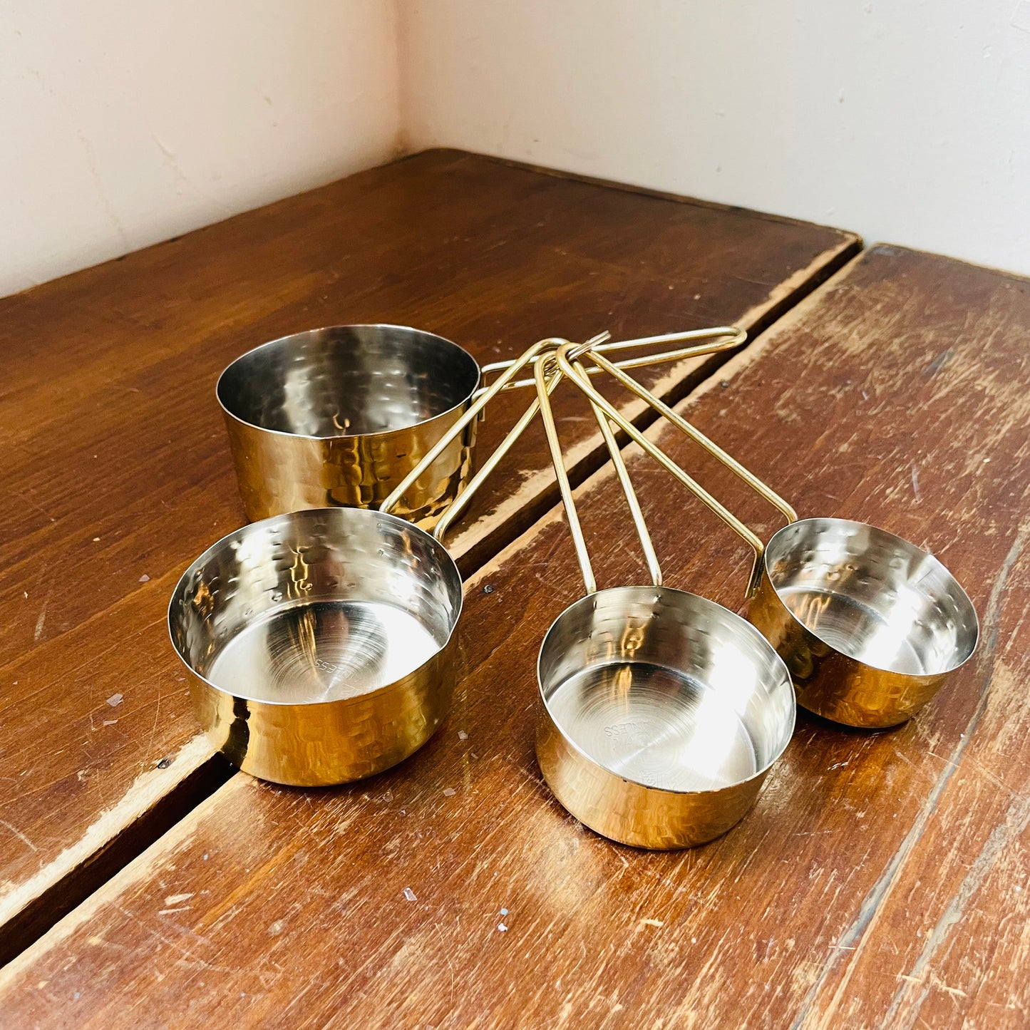 Gold Finish Stainless Steel Measuring Cups